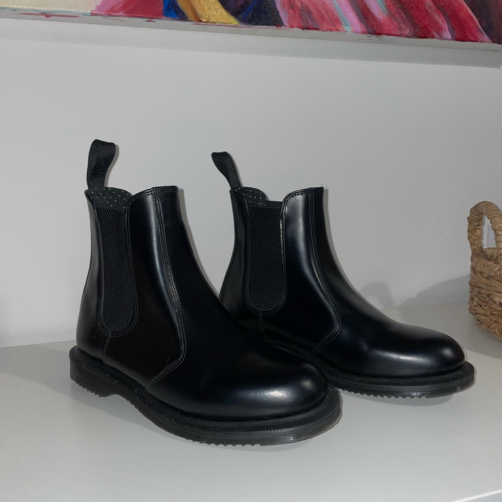 Dr. Martin Black Leather Chelsea Boot